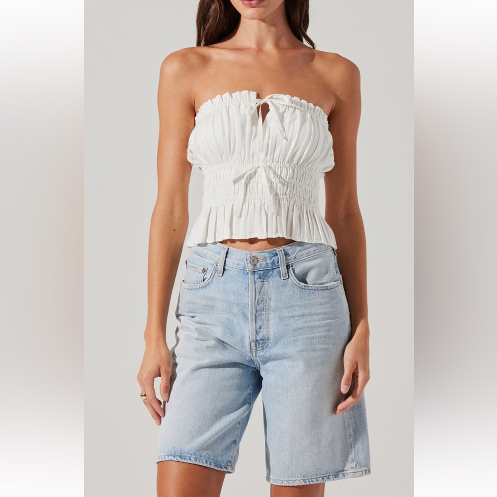 ASTR the Label Biffy Strapless Tiered Top - new with tags! Sz L